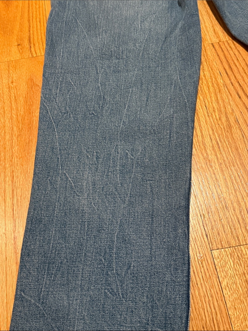 Abercrombie Maternity Light Blue 90s Straight Jeans Over-Belly Size 27/4 - Picture 15 of 16